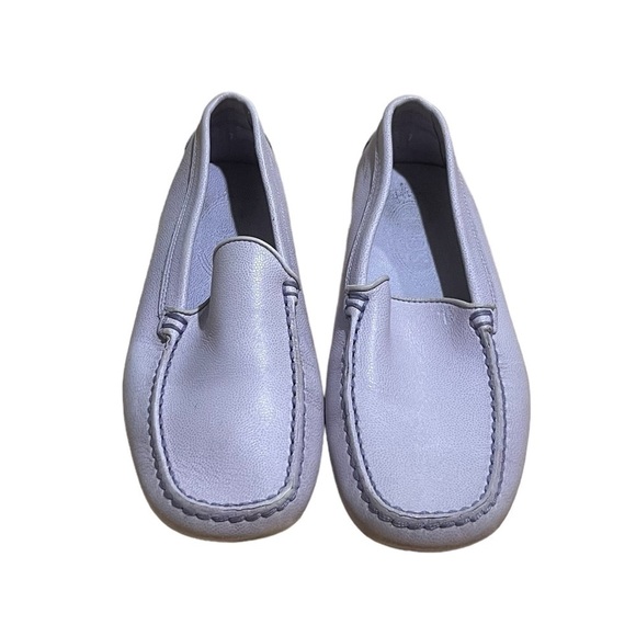 Tod’s Purple Square Toe Driving Loafers Size 7 Women’s - Picture 3 of 10